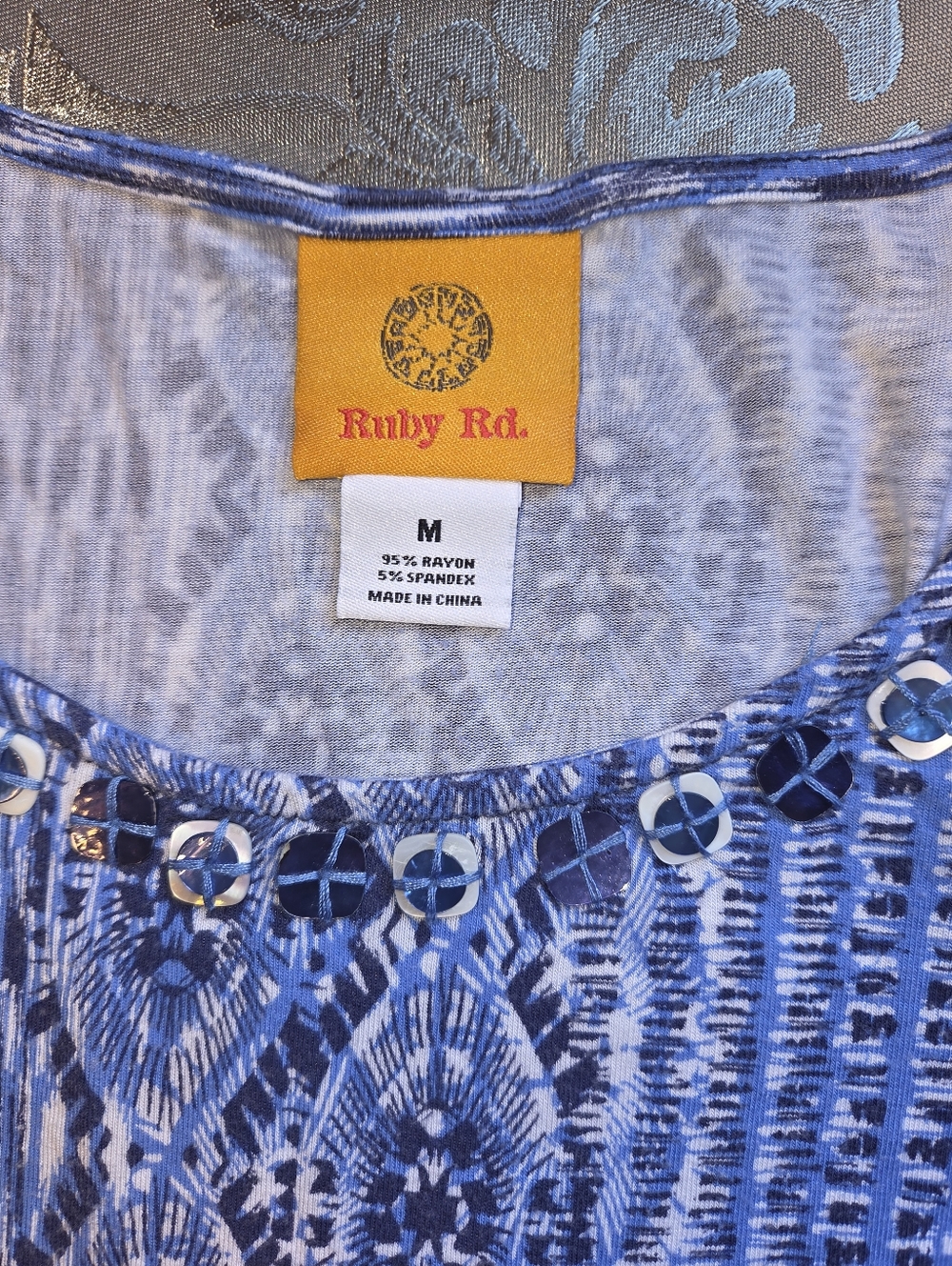 Ruby Rd. Boho Embelished T-Shirt - Picture 5 of 9